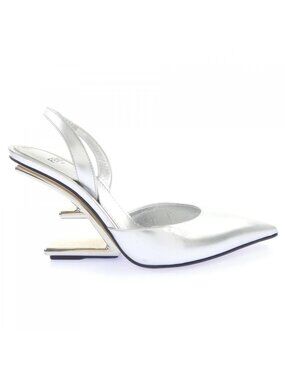 Fendi Pumps Heel Silver